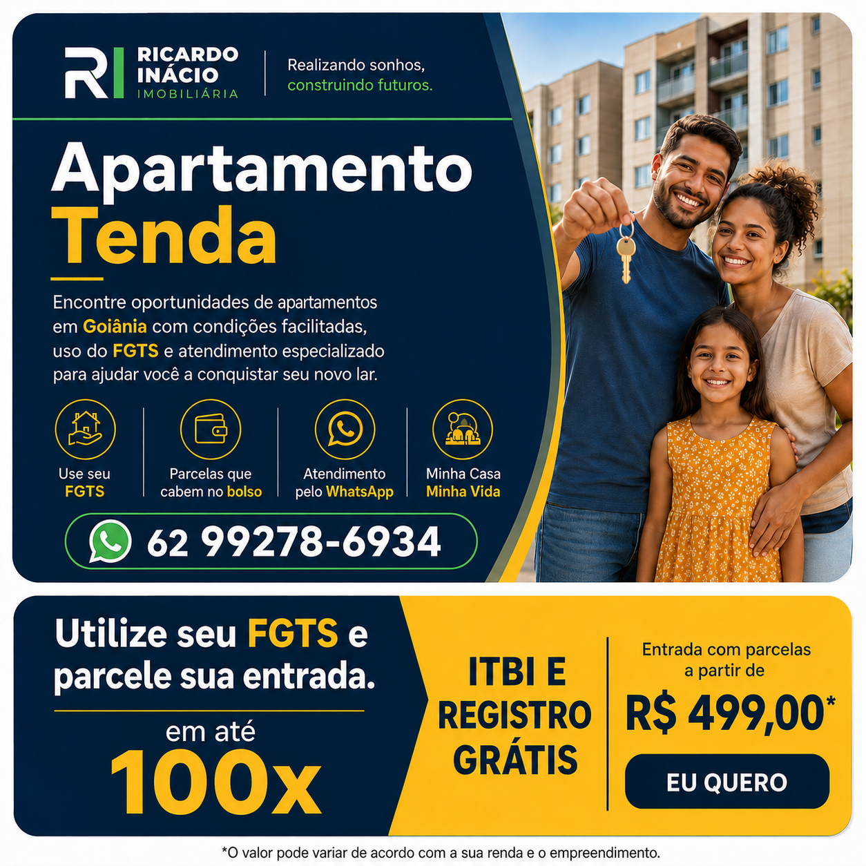 Apartamento Tenda em Goiânia — Minha Casa Minha Vida