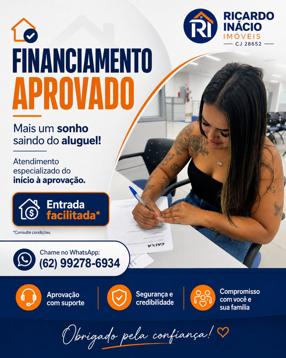 Financiamento aprovado — Ricardo Inácio Imóveis